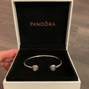 Pandora Sparkly Open Bangle
